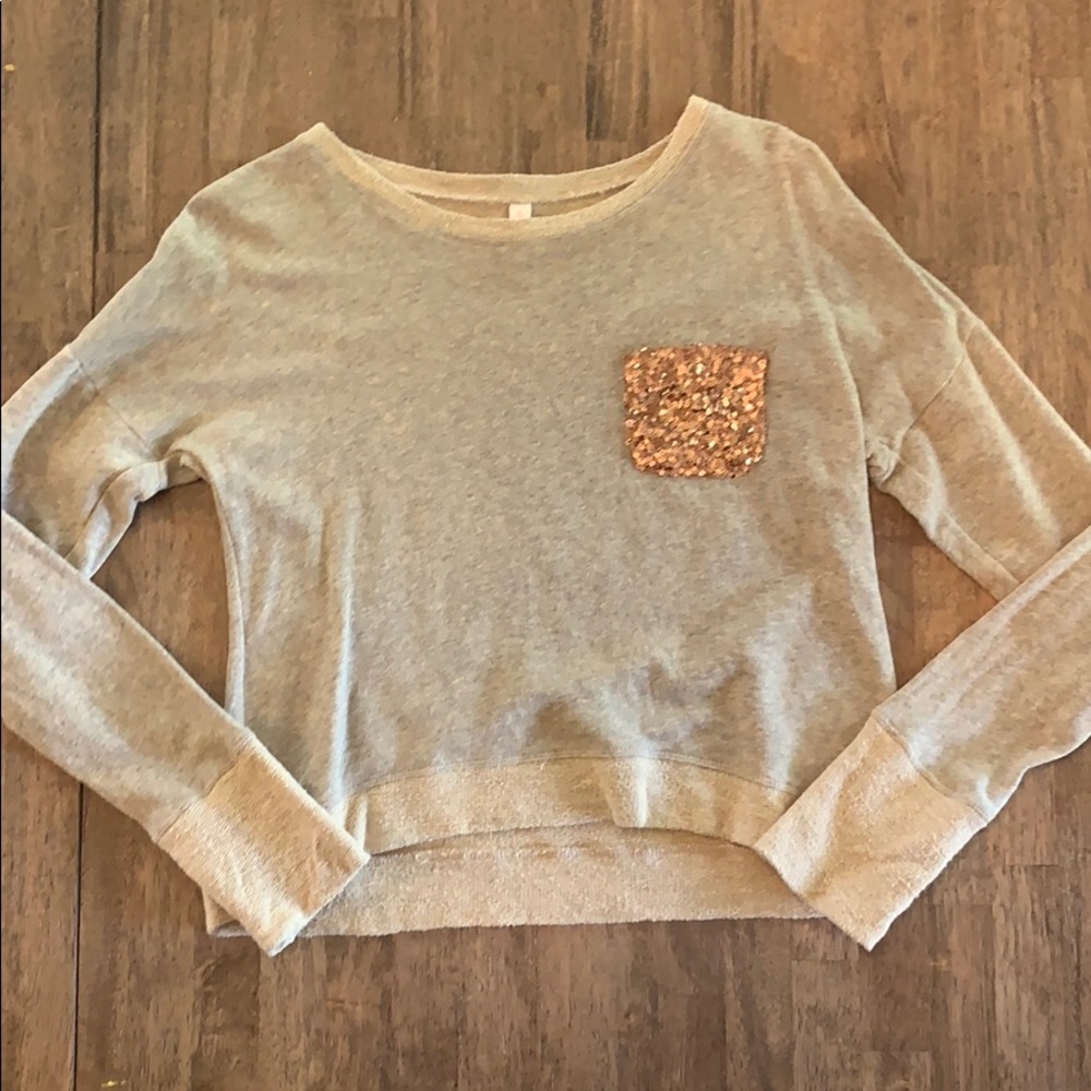 🍭3/$23 Sequin pocket sweater